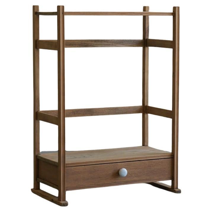 Japanese Old Wooden Tool Box / Antique Display Stand / WabiSabi