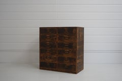 Japanese Antique Old Drawer Primitive Wabi-Sabi Storage Rack