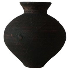 Japanese Antique Old Pottery Small Pot Primitive Wabi-Sabi Object