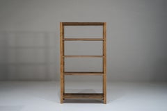 Japanese Antique Chestnut Wood Open Rack, 1930s–1950s - Japandi Wabi-Sabi