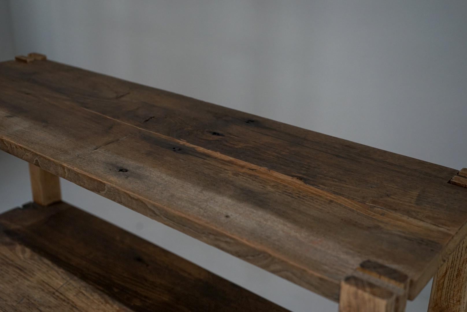 Japanese Antique Open rack Display shelf storage Shelves Wabi-Sabi Japandi In Good Condition For Sale In Chiba, Chiba