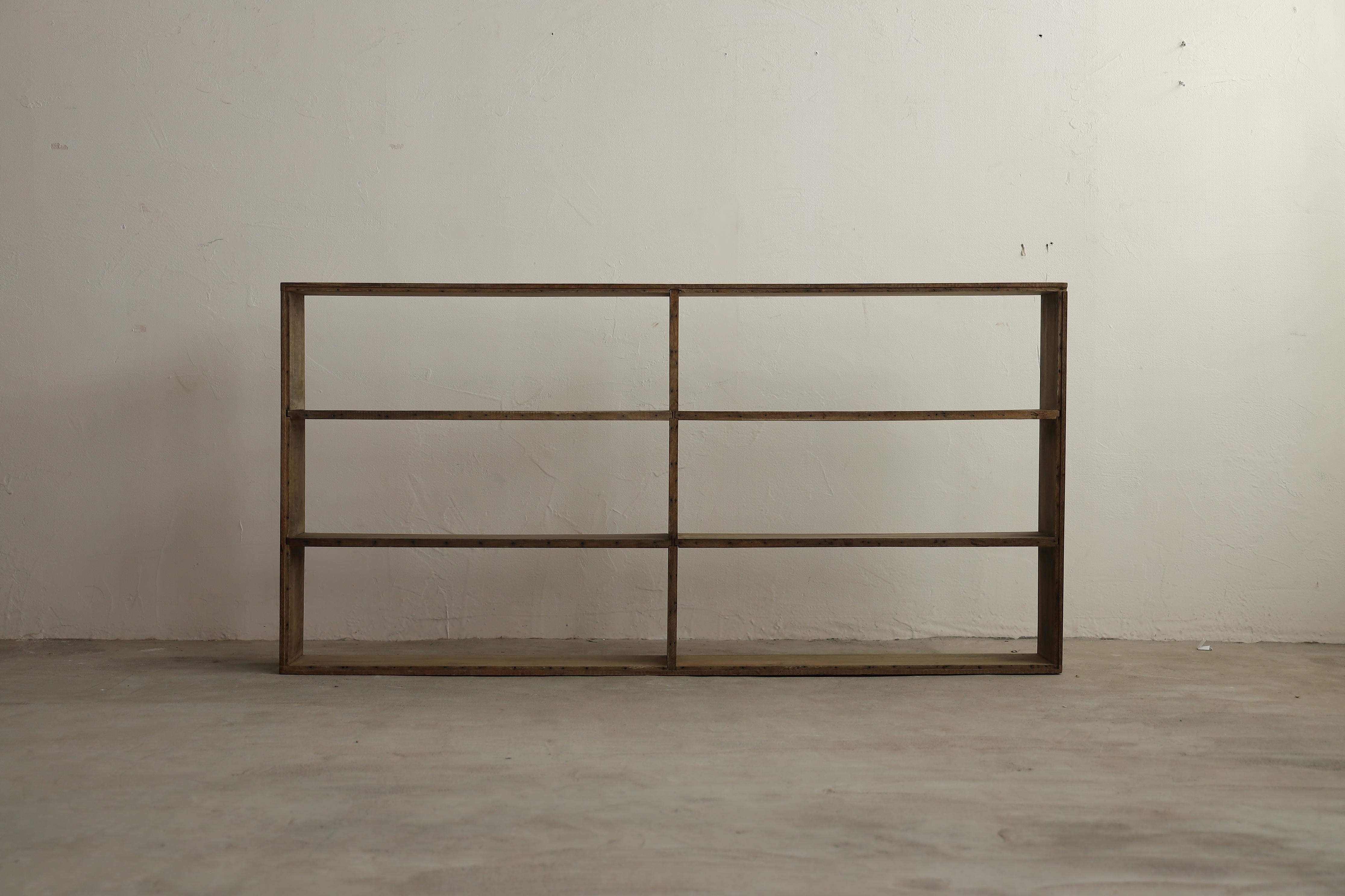Estantería japonesa antigua abierta (2), Wabi Sabi, Japandi en venta 6