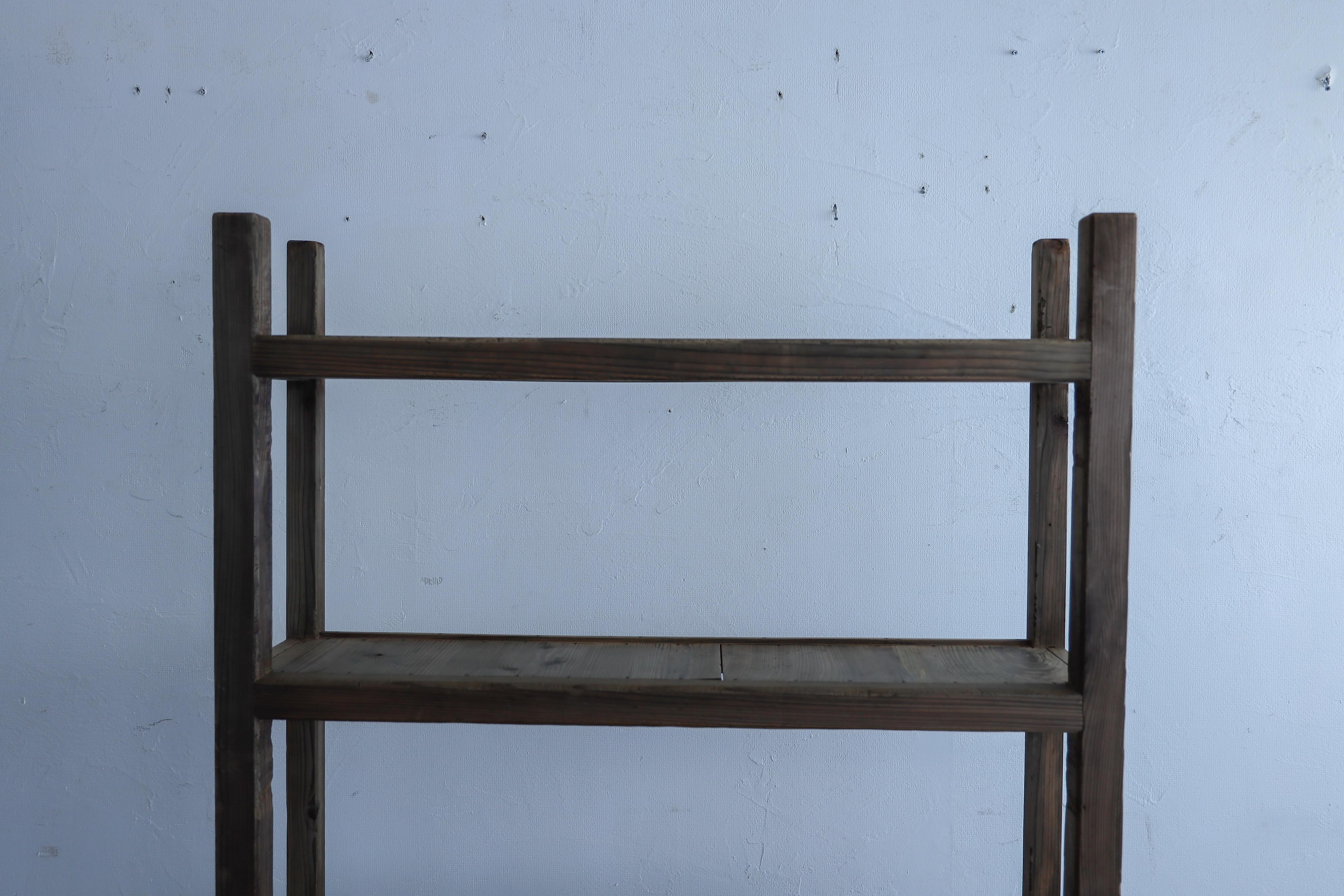 Offenes japanisches antikes japanisches Regal, Wabi Sabi, Japandi (Taisho) im Angebot