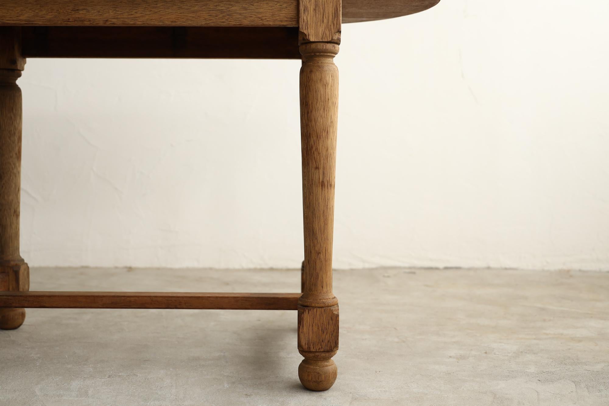 Wood Japanese Antique Oval Table, Early 20th Century