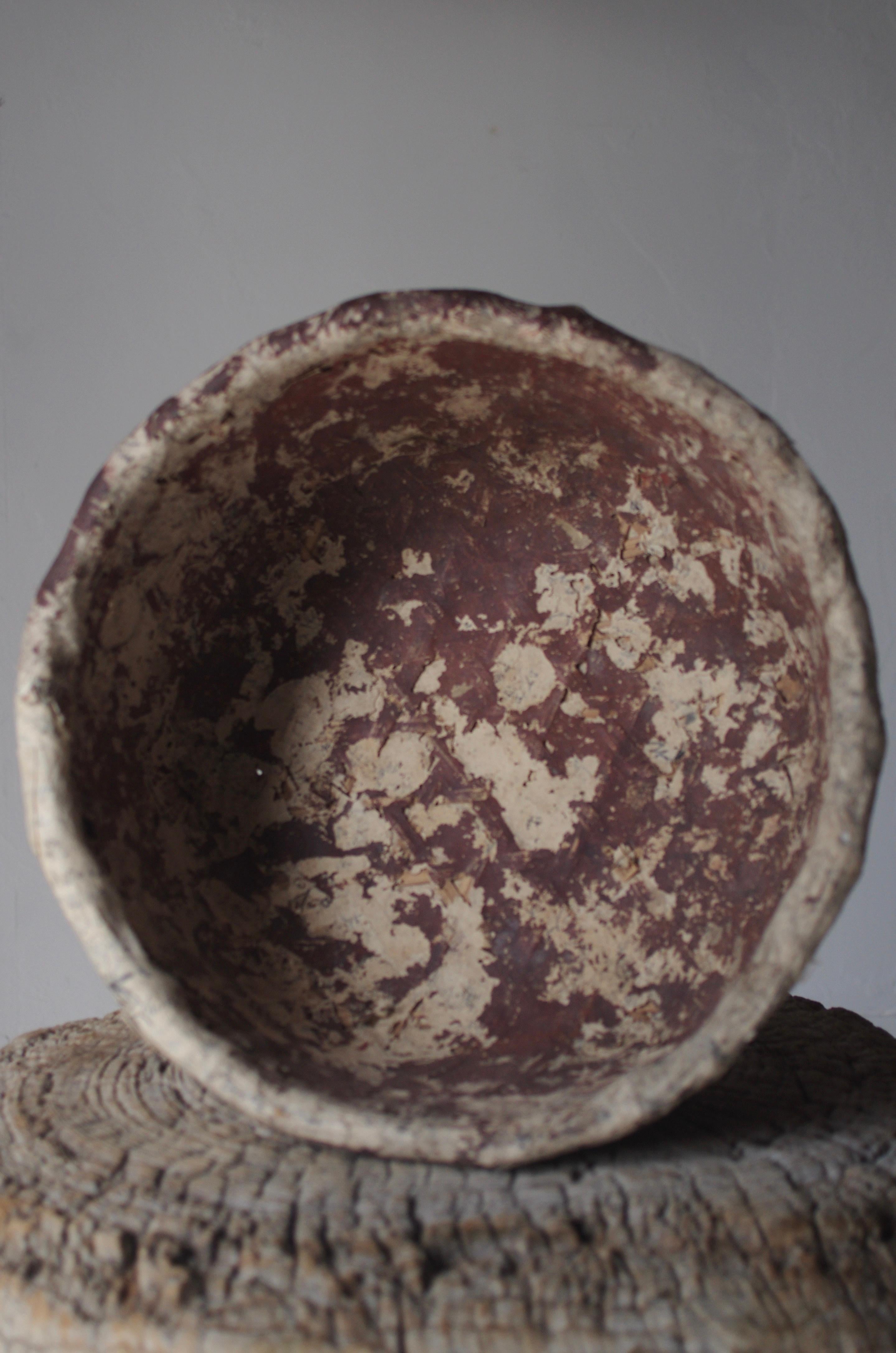 Cestino antico giapponese rivestito di carta / 1868-1912 / Wabi-sabi Mingei In condizioni buone in vendita a Iwate-gun Shizukuishi-cho, Iwate Prefecture
