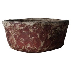 Japanese Antique Paper Covered Basket / 1868-1912s / Wabi-sabi Mingei