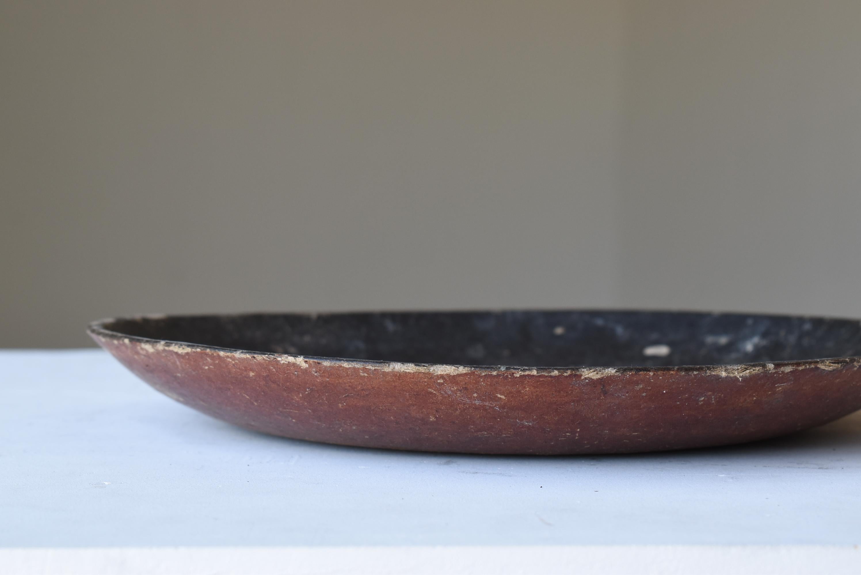 Japanese Antique Paper Tray 1860s-1900s/Mingei Wabi-Sabi Object In Good Condition In Sammu-shi, Chiba