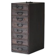 Japanese Antique Paulownia wood Drawer Box, 1900s–1930s, Wabi-Sabi