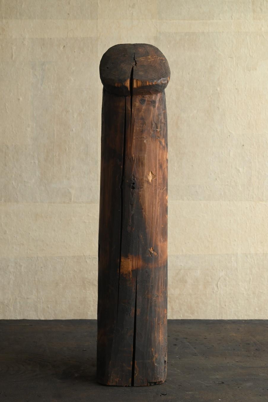 Meiji Japanese antique penis-shaped wooden ornament/1868-1920/Folk belief For Sale
