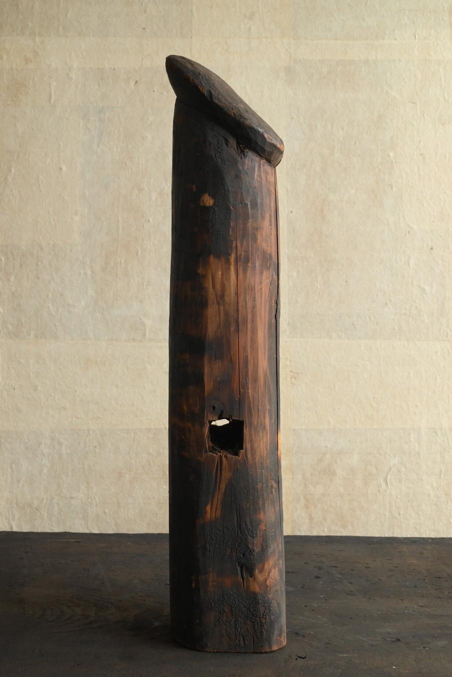 19th Century Japanese antique penis-shaped wooden ornament/1868-1920/Folk belief For Sale