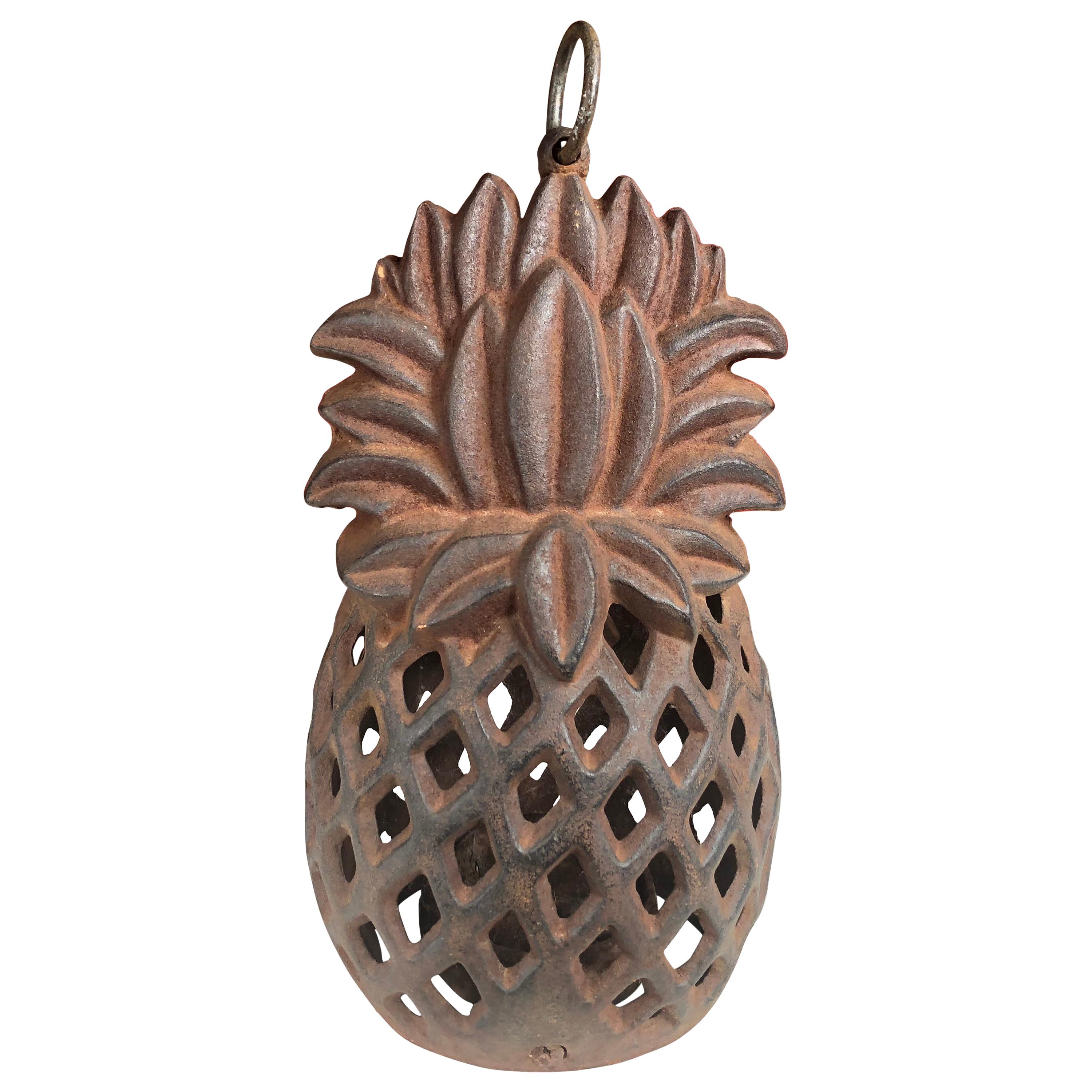 Japanese Antique Pineapple Welcoming  Garden Lantern