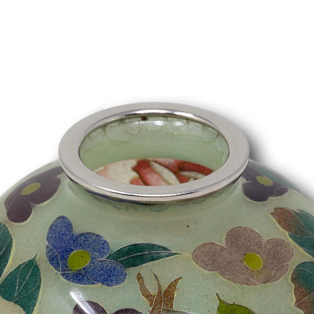 Japanese Antique Plique-à-jour Cloisonne Enamel Vase by the Ando Company 4