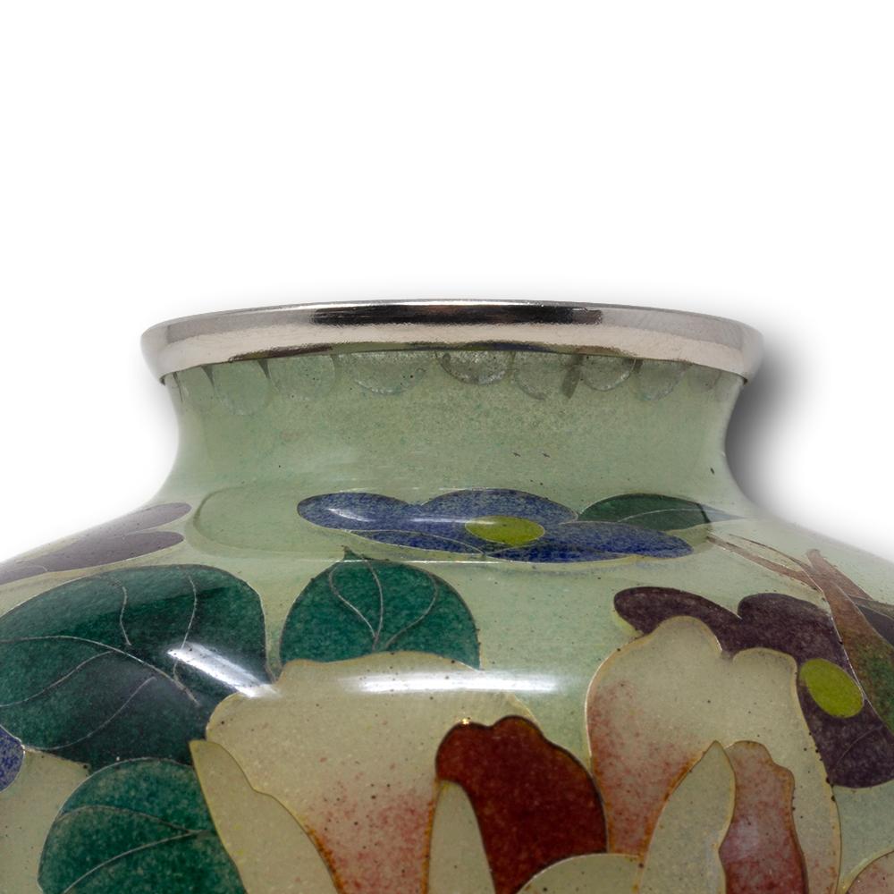 Japanese Antique Plique-à-jour Cloisonne Enamel Vase by the Ando Company 5