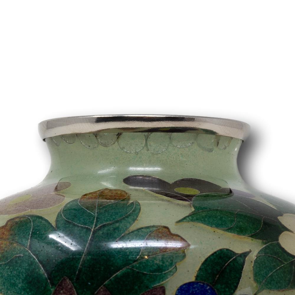 Japanese Antique Plique-à-jour Cloisonne Enamel Vase by the Ando Company 7