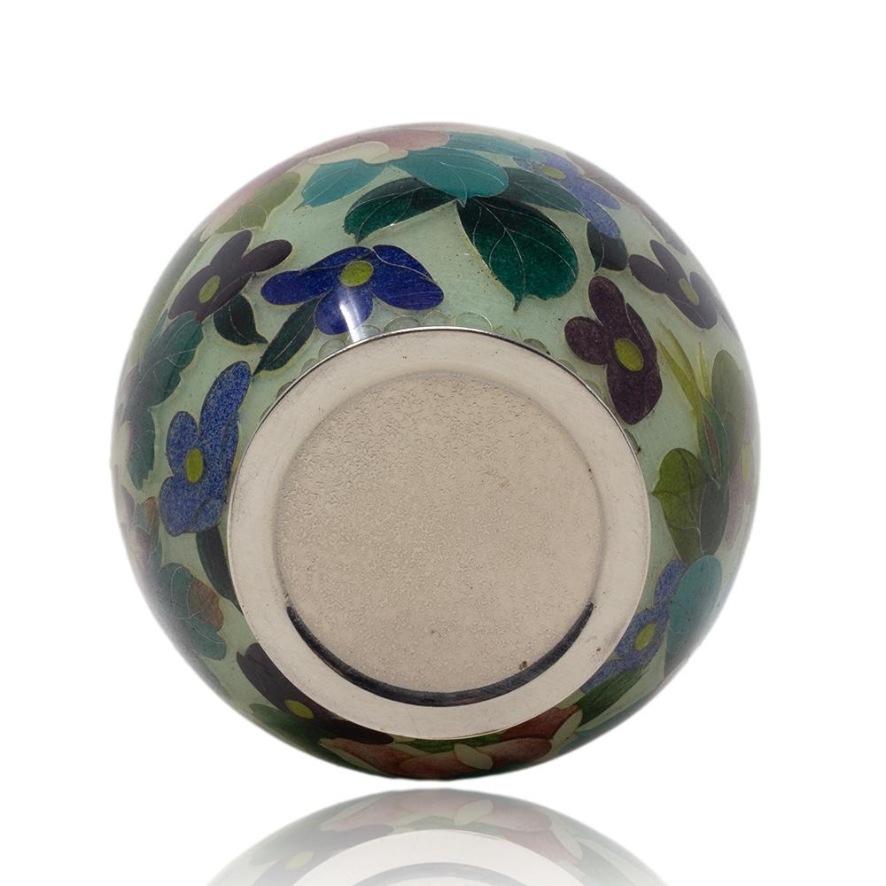 Japanese Antique Plique-à-jour Cloisonne Enamel Vase by the Ando Company 10
