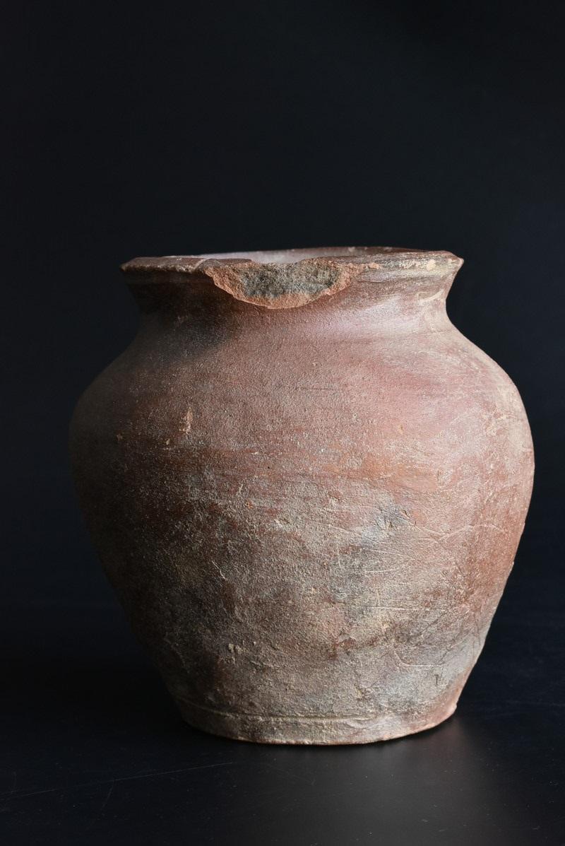 Japanese Antique jar / Tokoname Ware / 1400s-1500s / Muromachi Period/Vase In Good Condition In Sammu-shi, Chiba