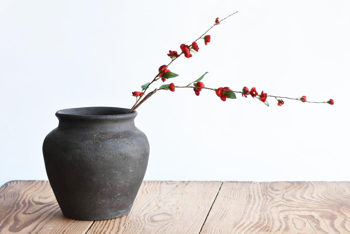 Hand-Crafted Japanese Antique Pot 