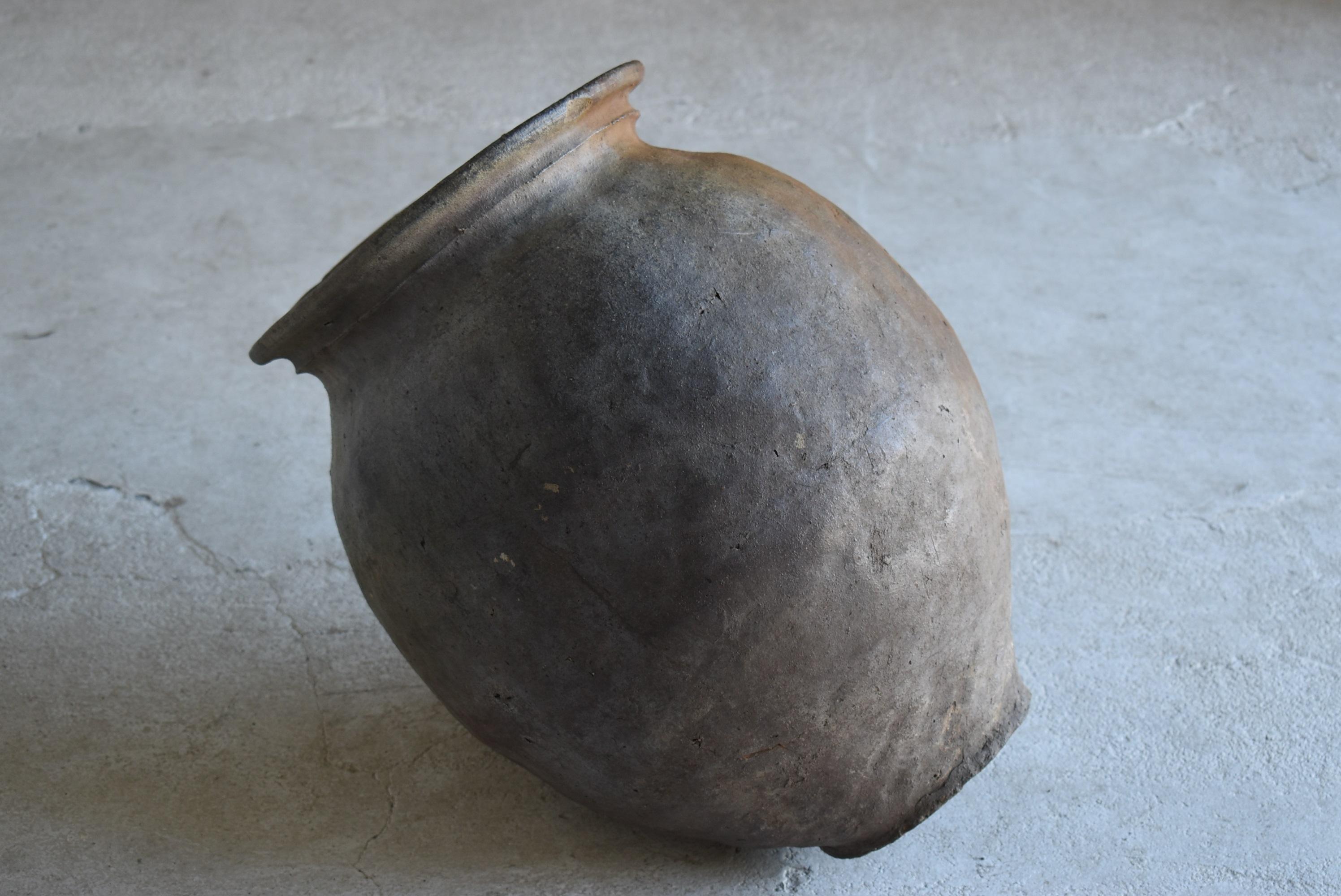 Japanese Antique Pottery 1700s-1800s / Tsubo Flower Vase Vessel Jar Wabisabi Art 1