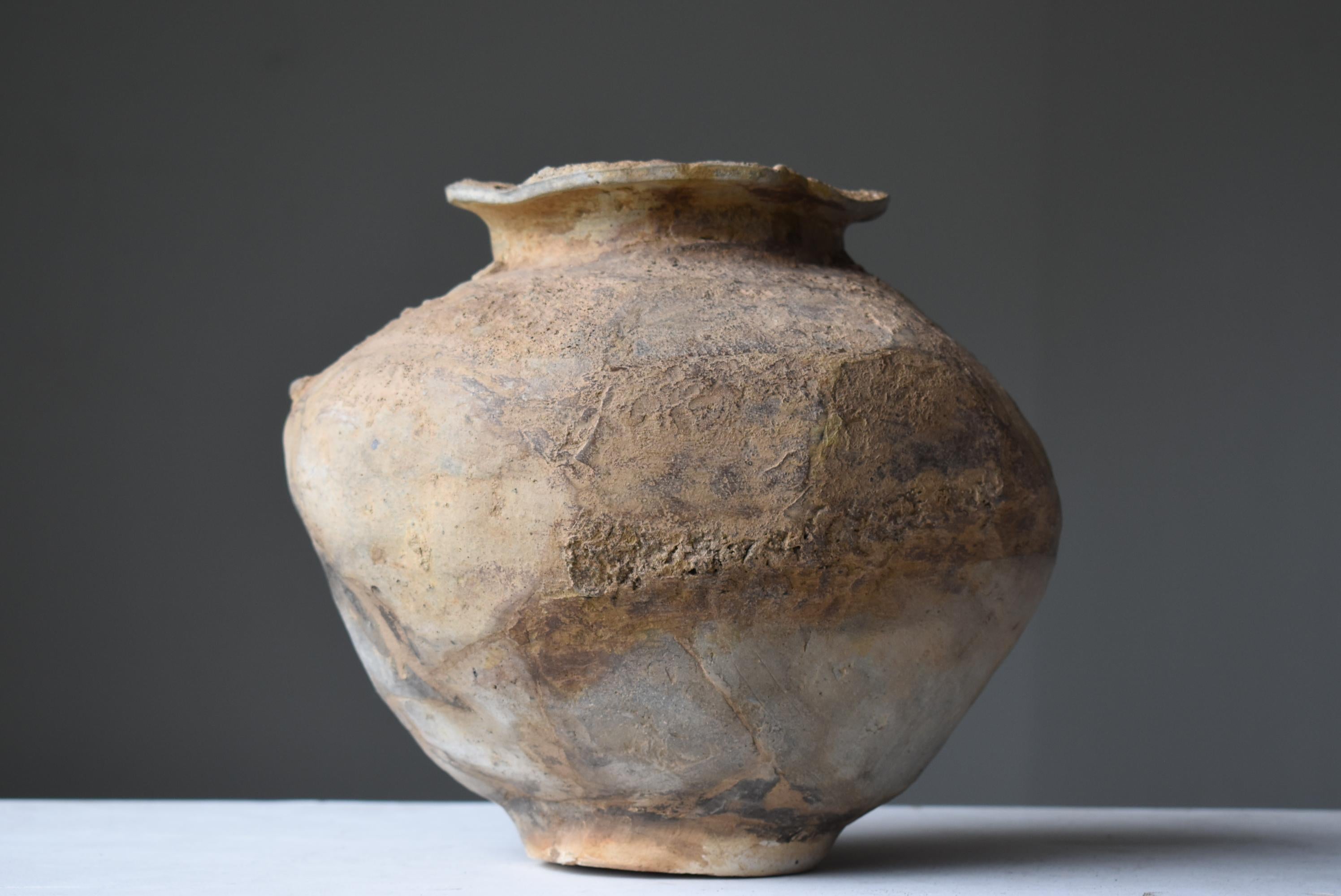 Japanese Antique Pottery 800s-1200s/Flower Vase Vessel Jar Wabi-Sabi tsubo 6