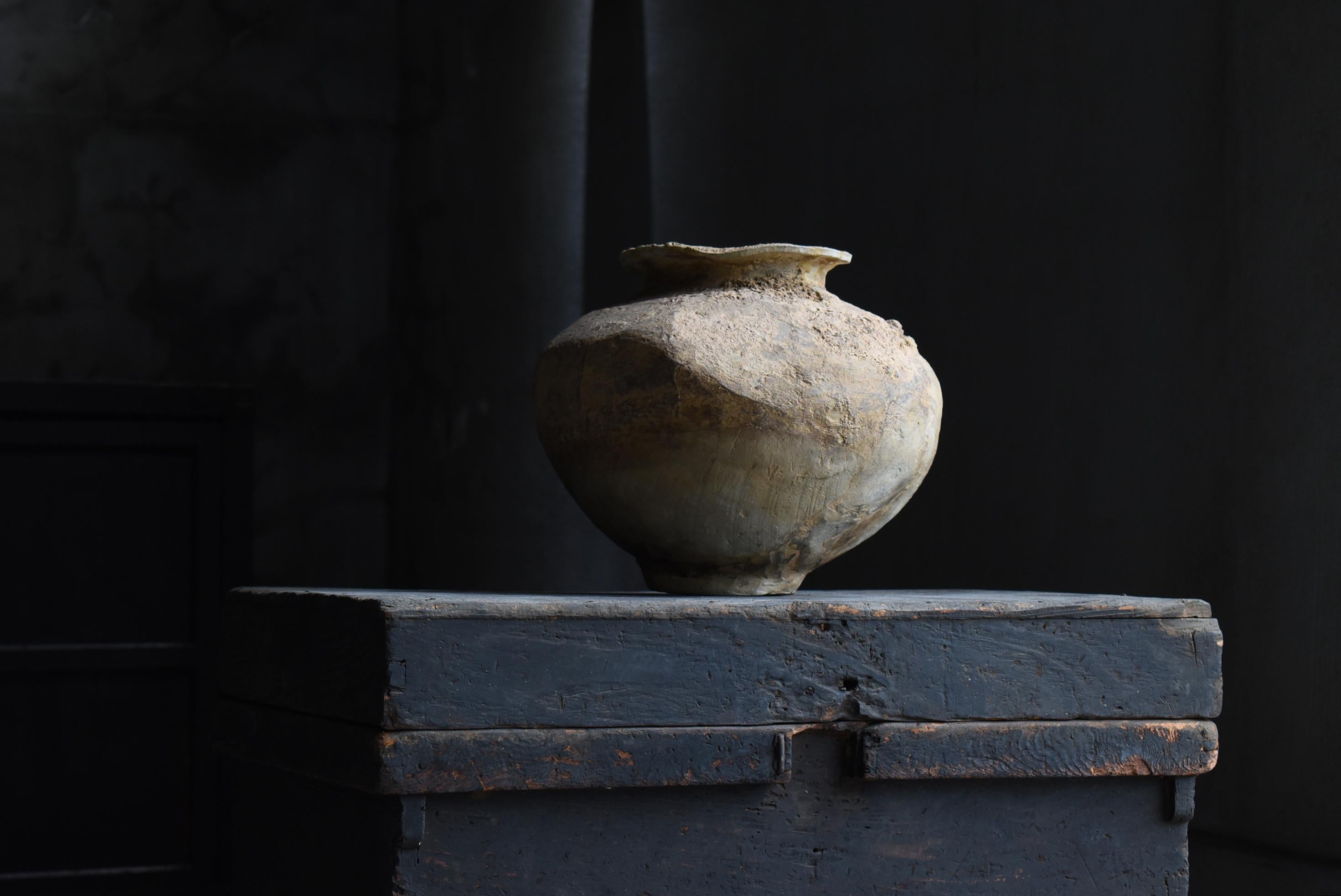 Japanese Antique Pottery 800s-1200s/Flower Vase Vessel Jar Wabi-Sabi tsubo 10