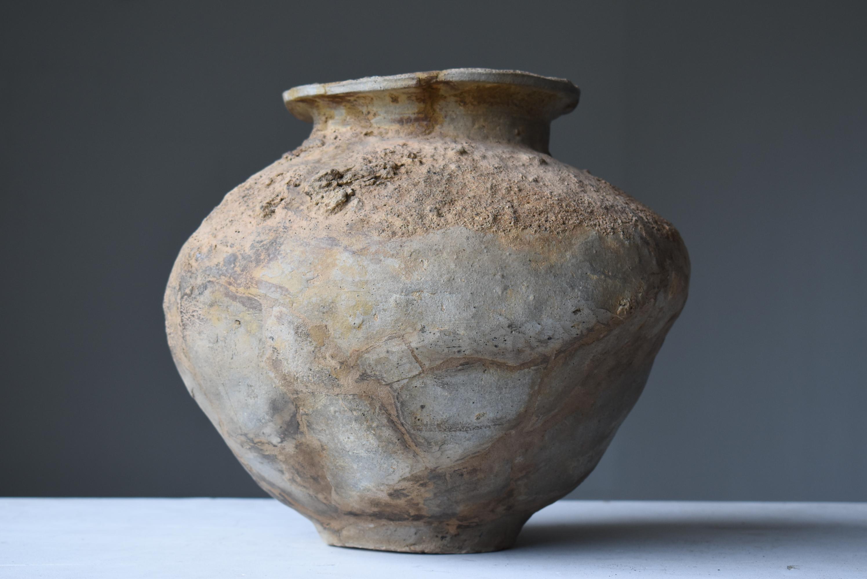 Japanese Antique Pottery 800s-1200s/Flower Vase Vessel Jar Wabi-Sabi tsubo 2