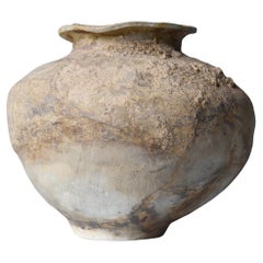 Japanese Antique Pottery 800s-1200s/Flower Vase Vessel Jar Wabi-Sabi tsubo