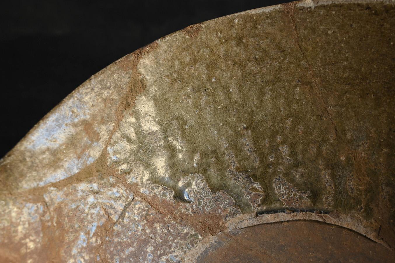 Ciotola di ceramica antica giapponese/Tokoname ware/12°-13° secolo/ceramica scavata in vendita 4
