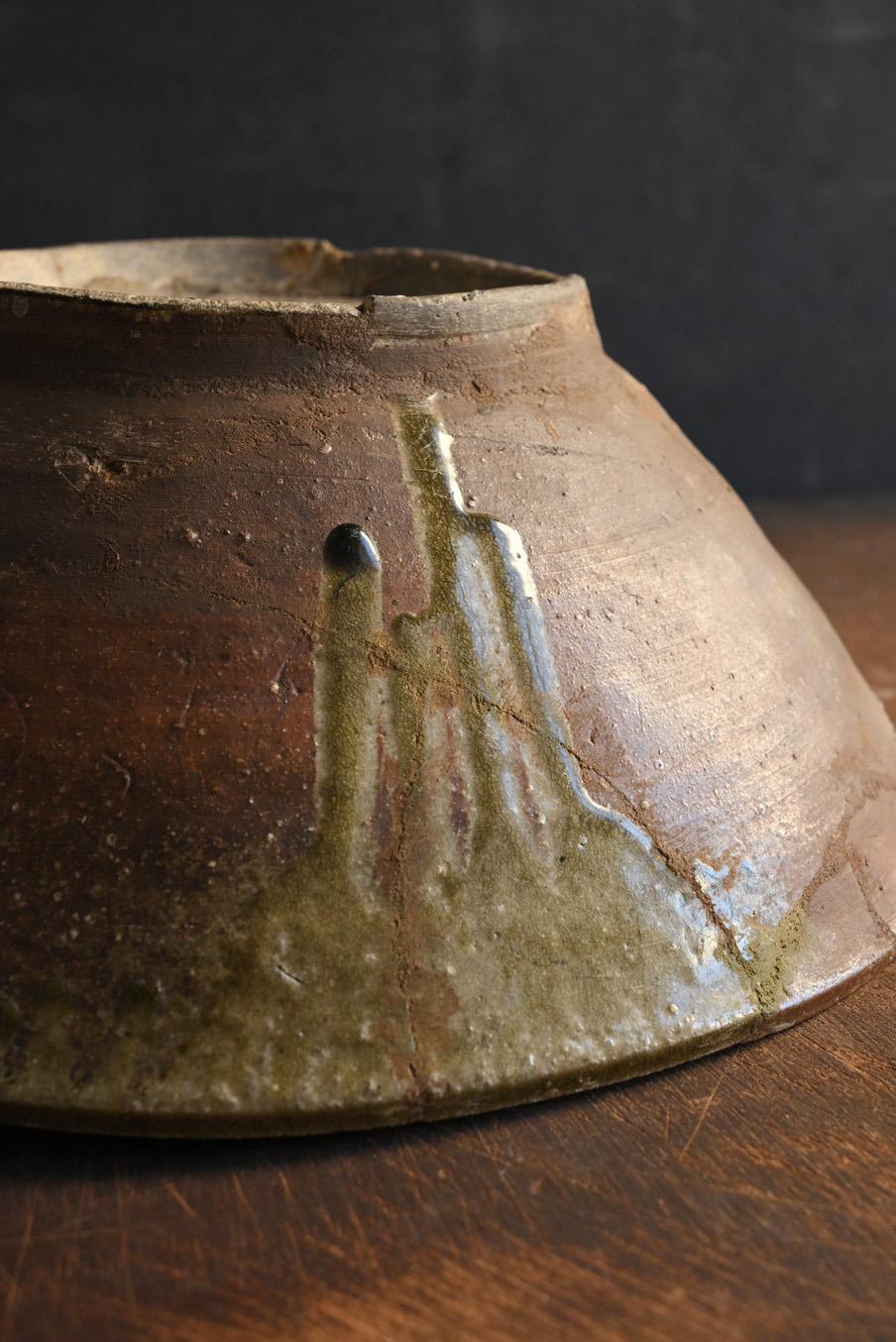 Ciotola di ceramica antica giapponese/Tokoname ware/12°-13° secolo/ceramica scavata in vendita 7