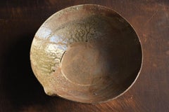 Japanese antique pottery bowl/Tokoname ware/12th-13th century/excavated pottery