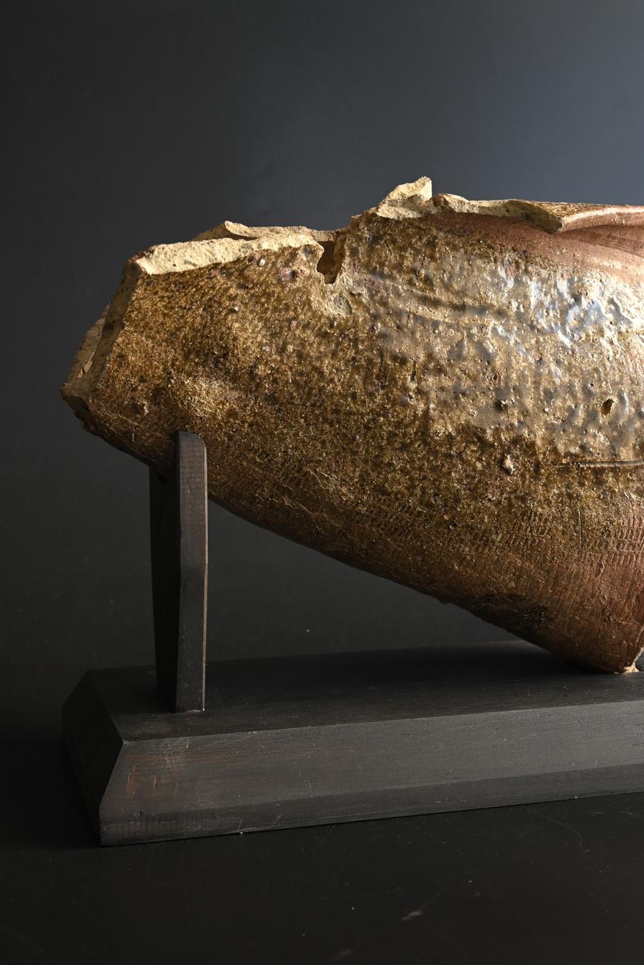 18th Century and Earlier Japanese antique pottery fragments/12th to 13th century/Flower vase For Sale
