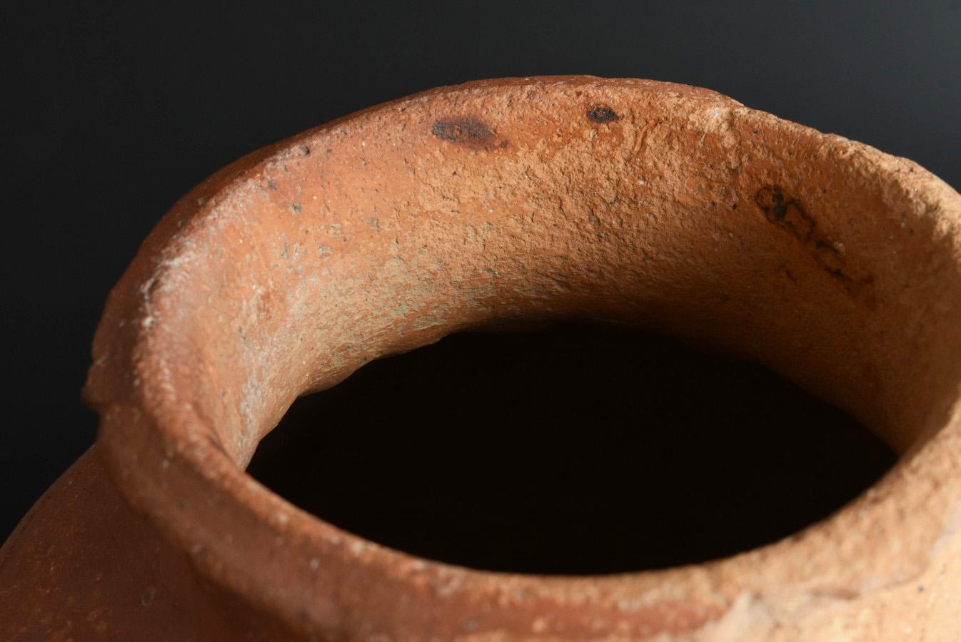 Japanese Antique Pottery Jar/1400-1500/Tokoname Ware / Wabi-Sabi Vase 3