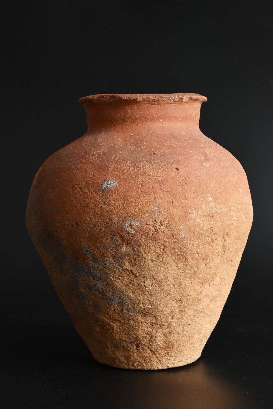 Other Japanese Antique Pottery Jar/1400-1500/Tokoname Ware / Wabi-Sabi Vase