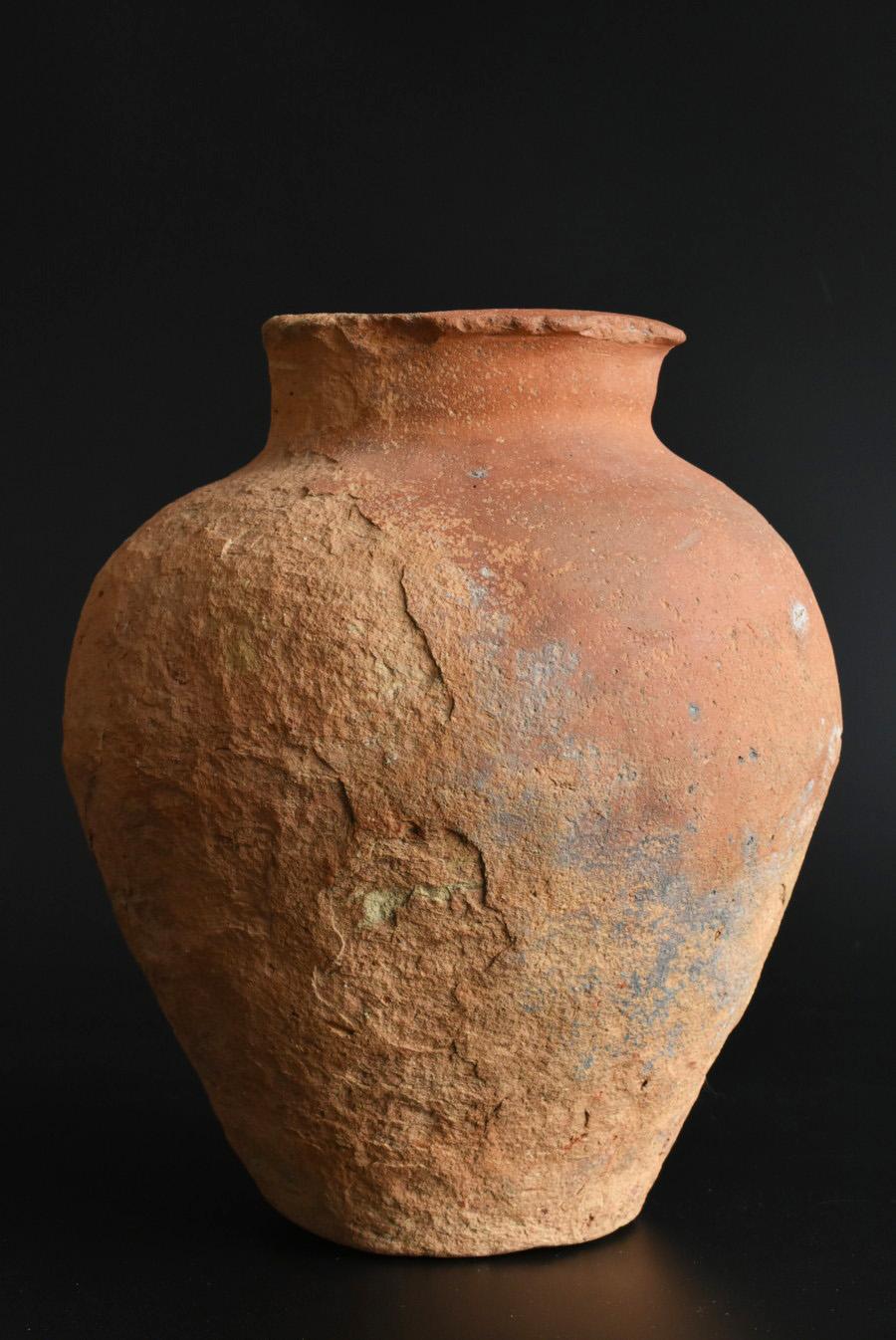 18th Century and Earlier Japanese Antique Pottery Jar/1400-1500/Tokoname Ware / Wabi-Sabi Vase