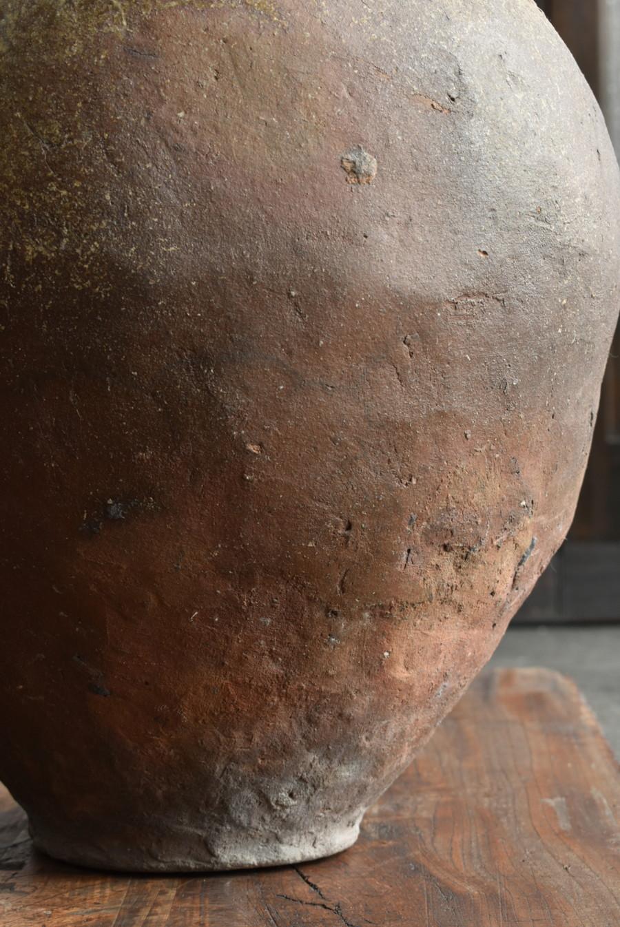 Japanese Antique Pottery Jar 14th-16th Century/ Wabi-Sabi Vase/Tokoname Jar 6