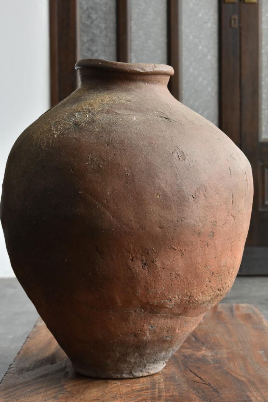 Japanese Antique Pottery Jar 14th-16th Century/ Wabi-Sabi Vase/Tokoname Jar 7