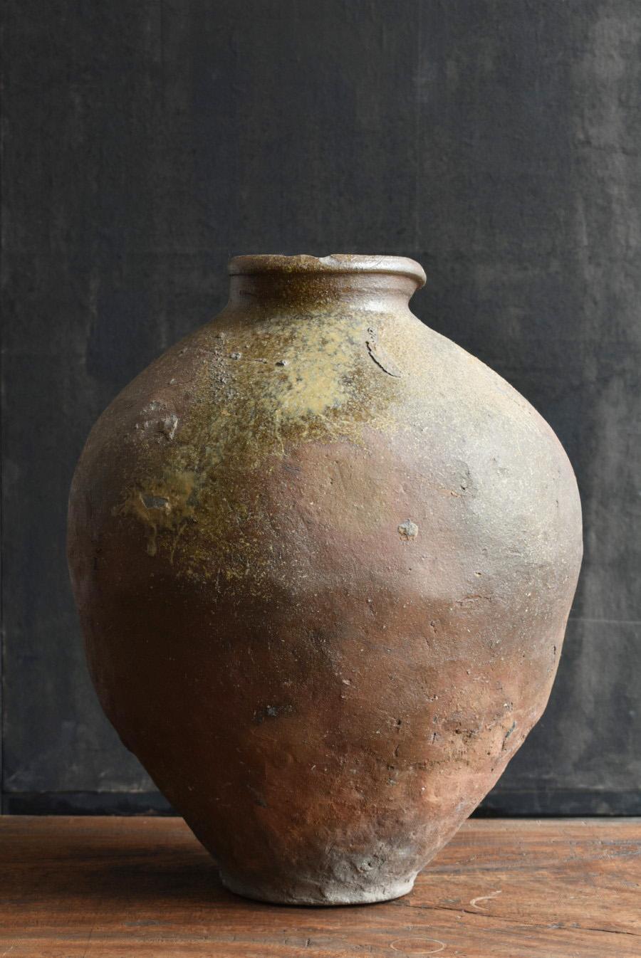 Japanese Antique Pottery Jar 14th-16th Century/ Wabi-Sabi Vase/Tokoname Jar 11
