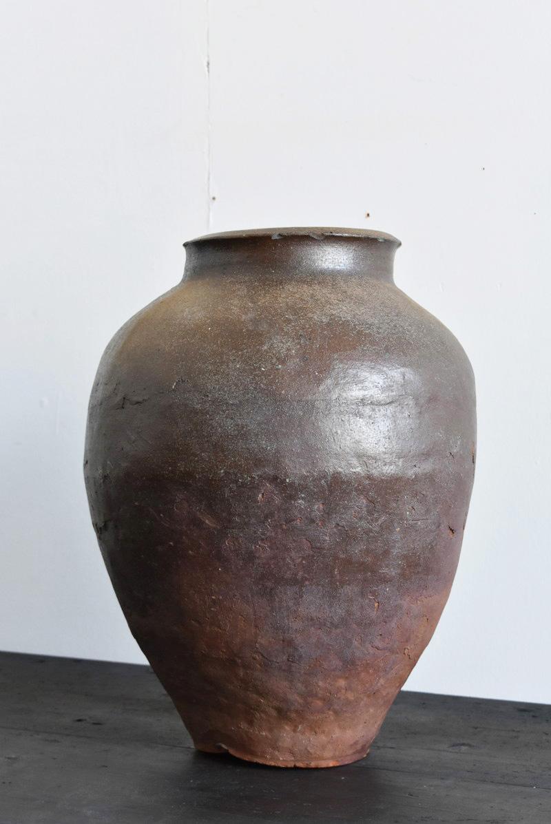 Other Japanese Antique Pottery Jar 1500-1572 / Beautiful Vase'Tokoname' / MINGEI