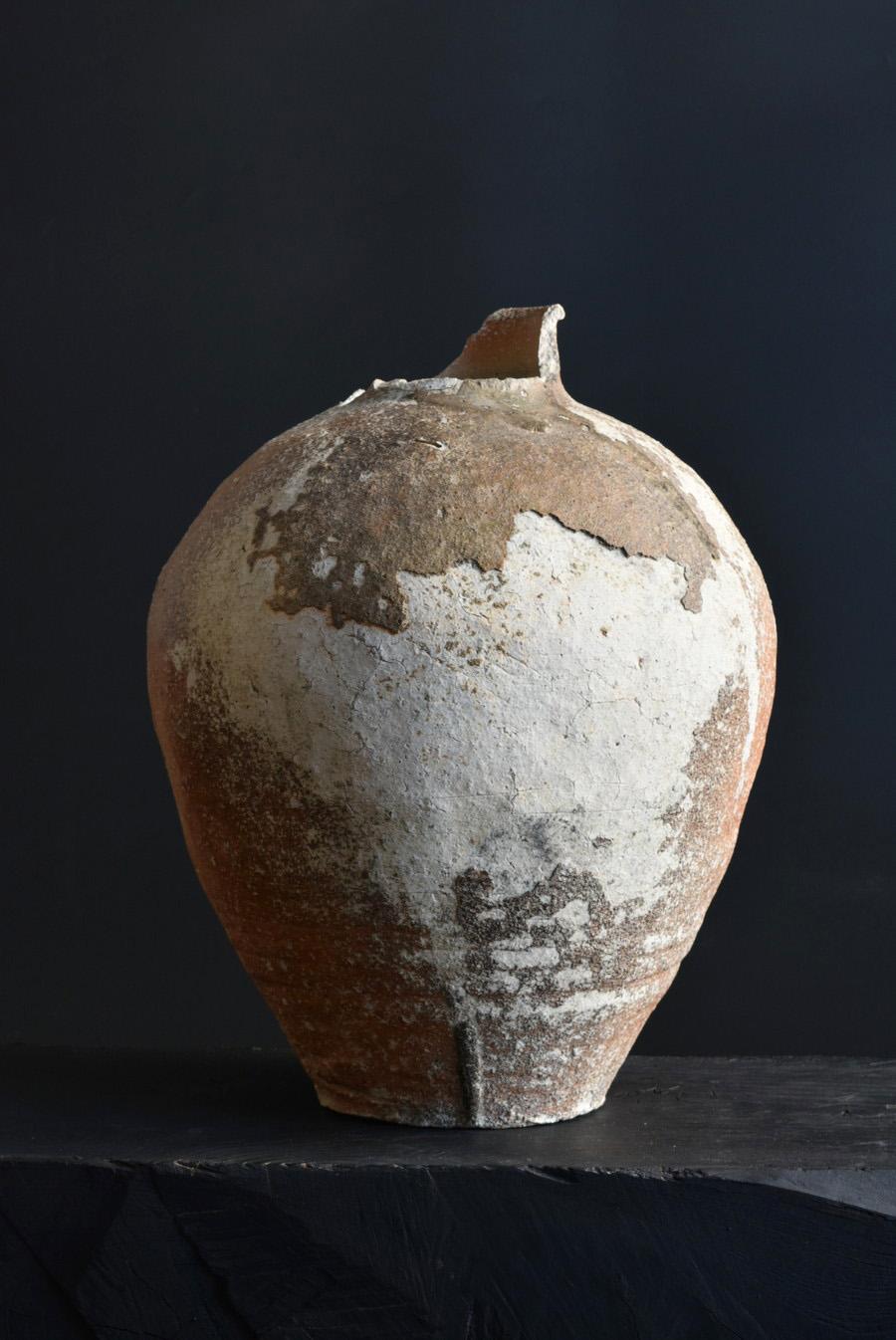 Pot en poterie ancienne japonaise/1500s/