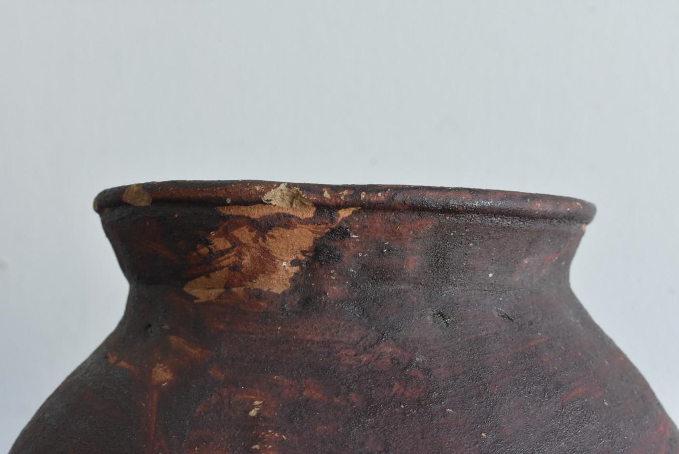 Japanese Antique Pottery Jar / 1573-1650 / Echizen Pottery Vase / Wabi-Sabi Jar 3