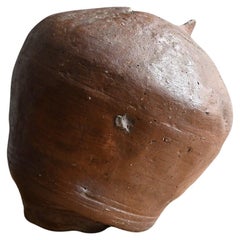Japanese antique pottery Jar/1573-1650/Shigaraki ware/Wabisabi vase