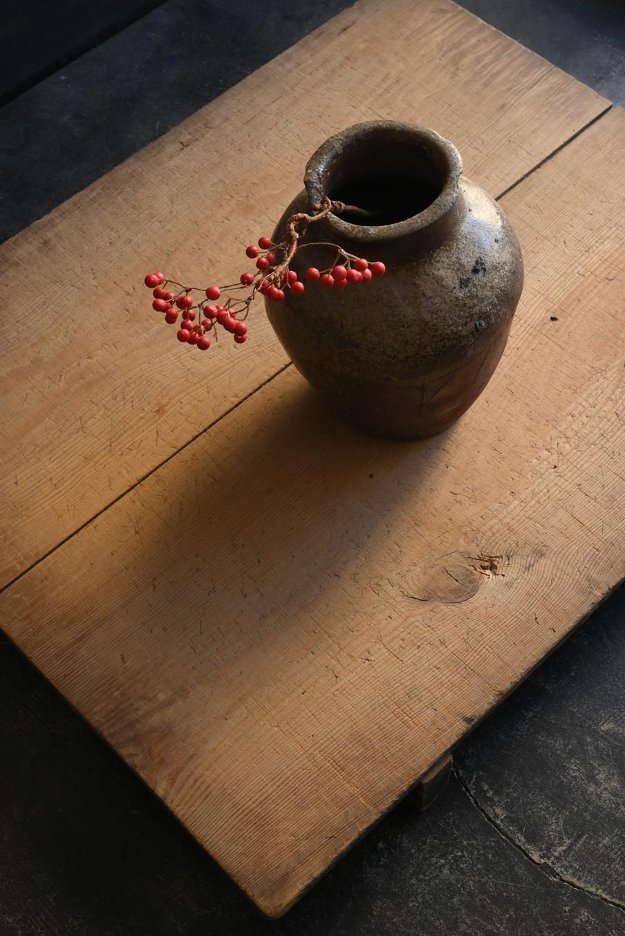 Japanese Antique Pottery Jar 15th-16th Century/ Wabi-Sabi Jar/Tokoname Vase For Sale 11