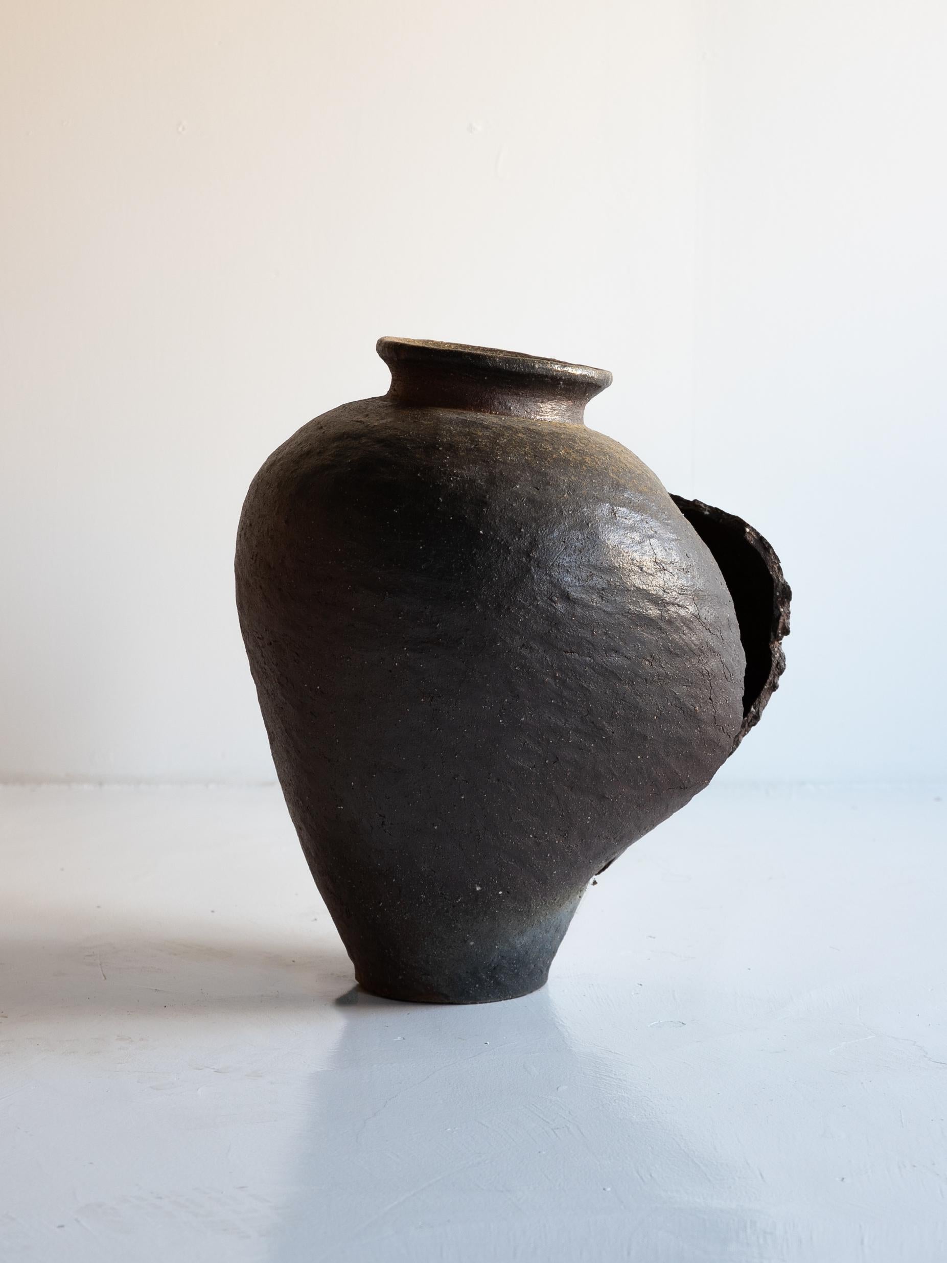 Antigua jarra de cerámica japonesa de los siglos XVII-XVIII/ Wabi-Sabi /Tokoname en Excelente estado para la venta en Sammu-shi, Chiba