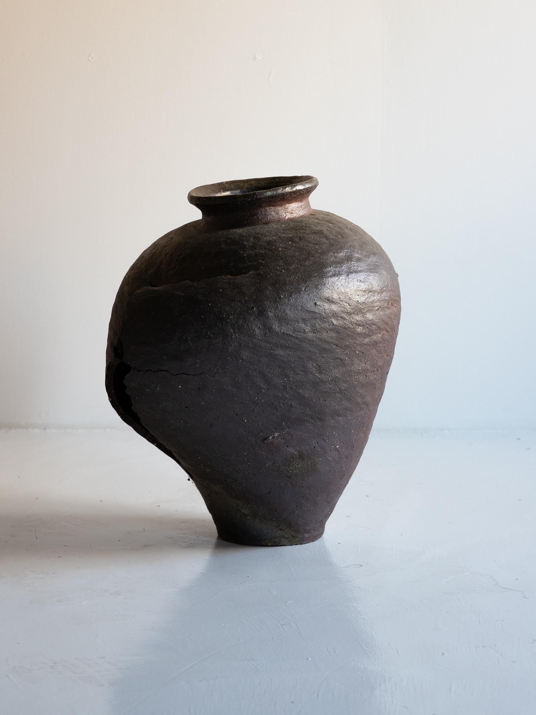 Antigua jarra de cerámica japonesa de los siglos XVII-XVIII/ Wabi-Sabi /Tokoname en venta 1