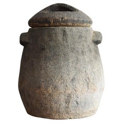 Japanese Antique Pottery Jar /1868-1930/Charcoal Bowl / Vase / Brazier