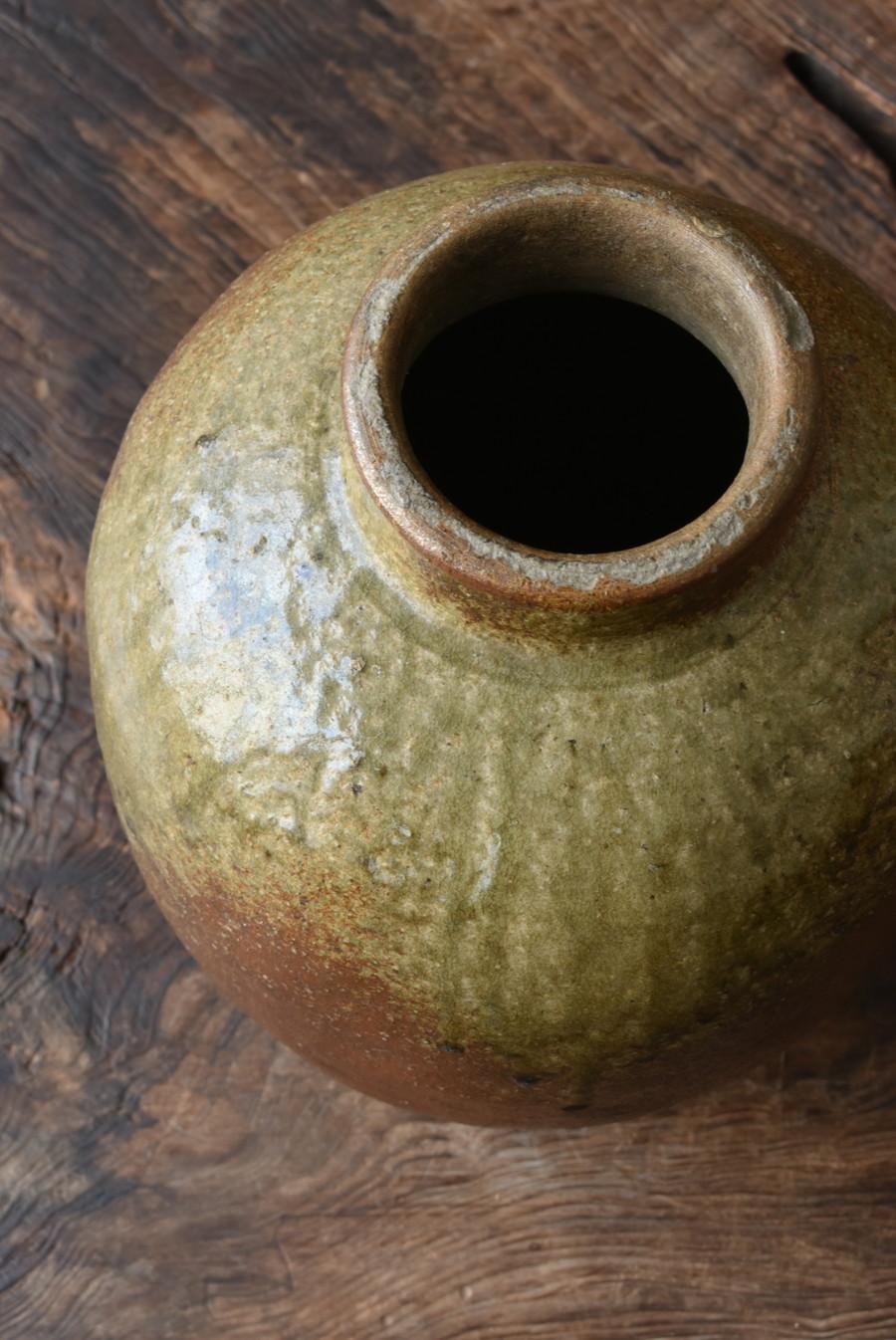 Hand-Crafted Japanese Antique Pottery Jar 