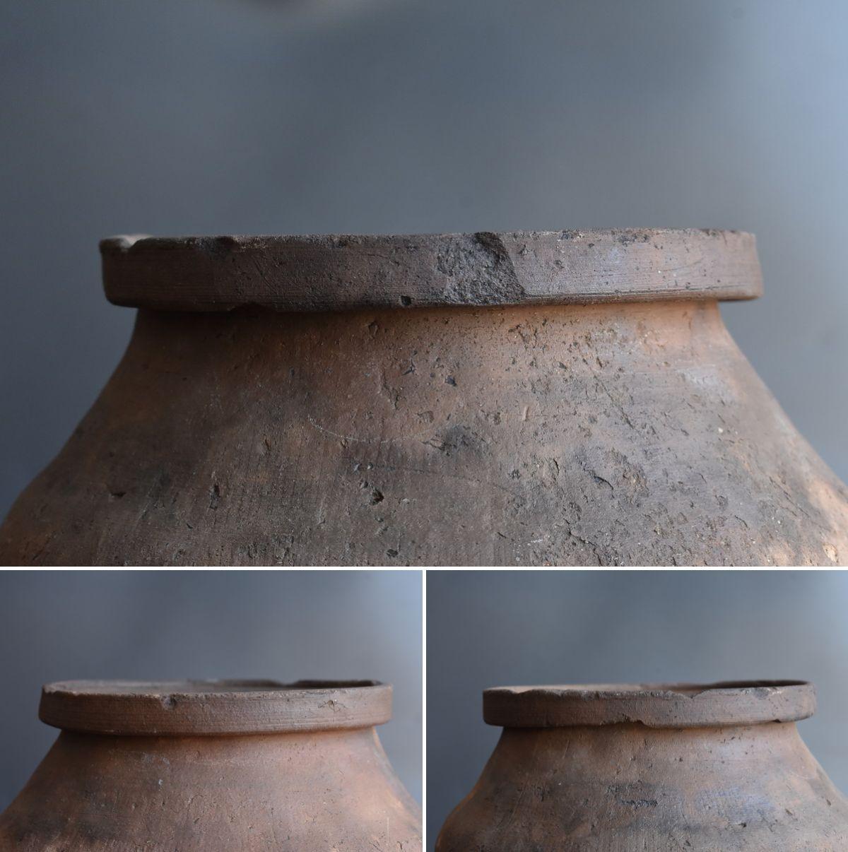 Japanese Antique Pottery Jar/Tokonameyaki Ware/12th-14th Century/Wabisabi Art 5