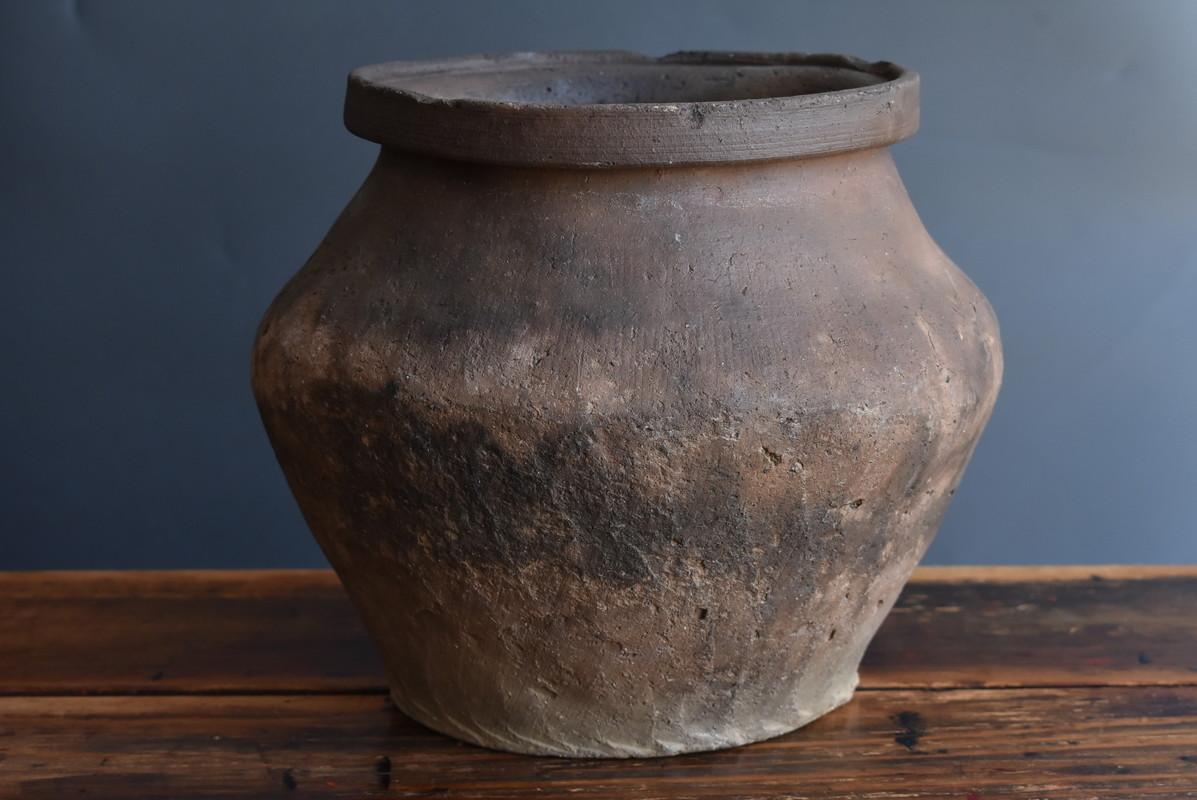 Japanese Antique Pottery Jar/Tokonameyaki Ware/12th-14th Century/Wabisabi Art 2