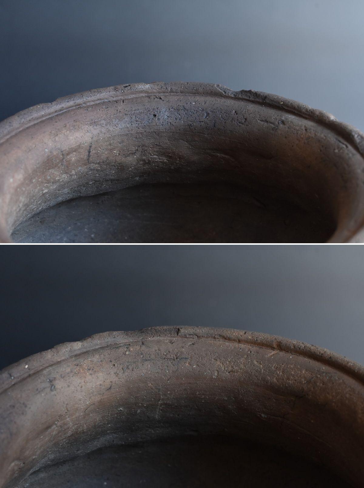 Japanese Antique Pottery Jar/Tokonameyaki Ware/12th-14th Century/Wabisabi Art 4