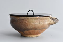 Japanese Antique Pottery "Karatsu" Kintsugi Bowl / 1573-1700 / Edo Period