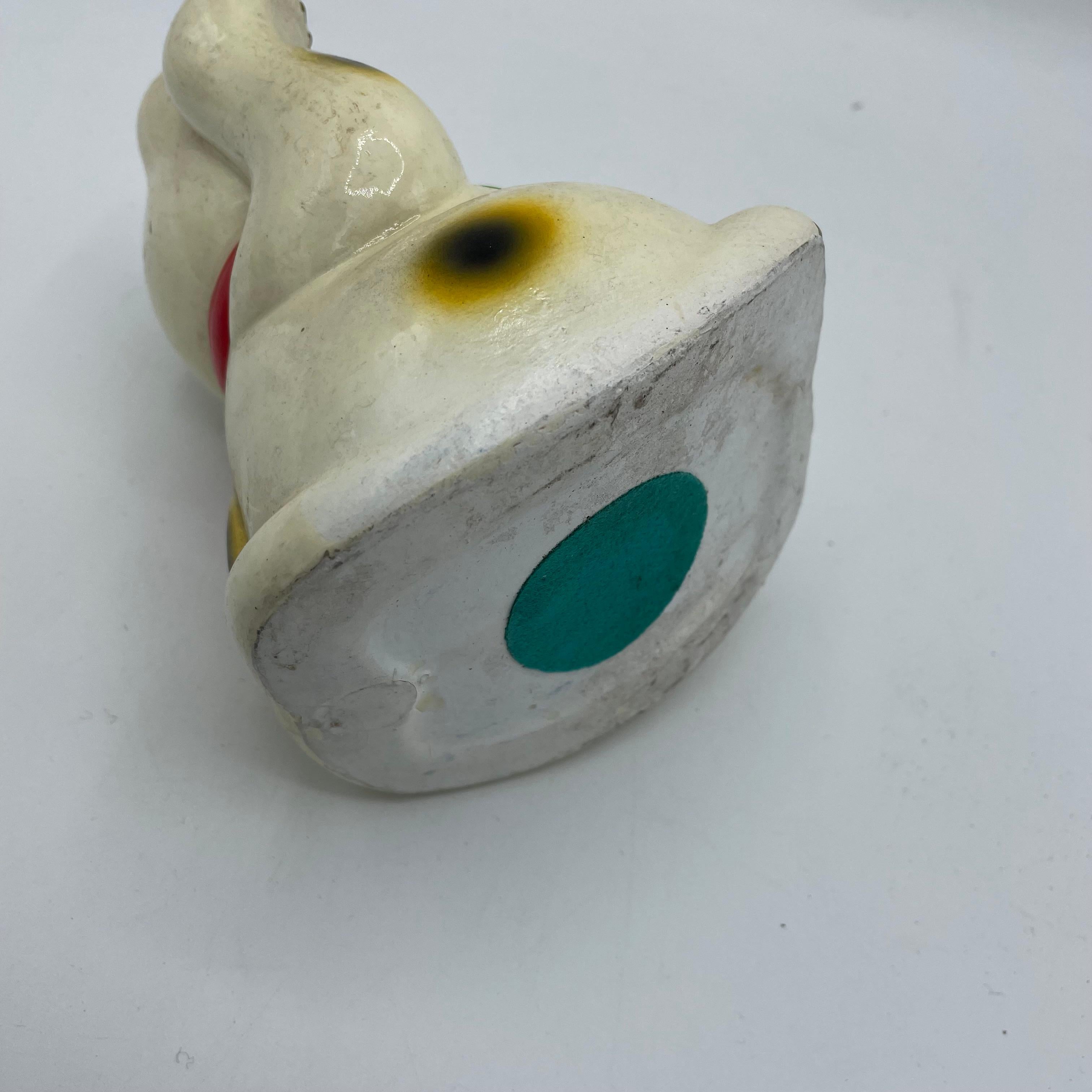 Japanese Antique Pottery Manekineko Rocking Cat Object 1970s In Fair Condition For Sale In Paris, FR